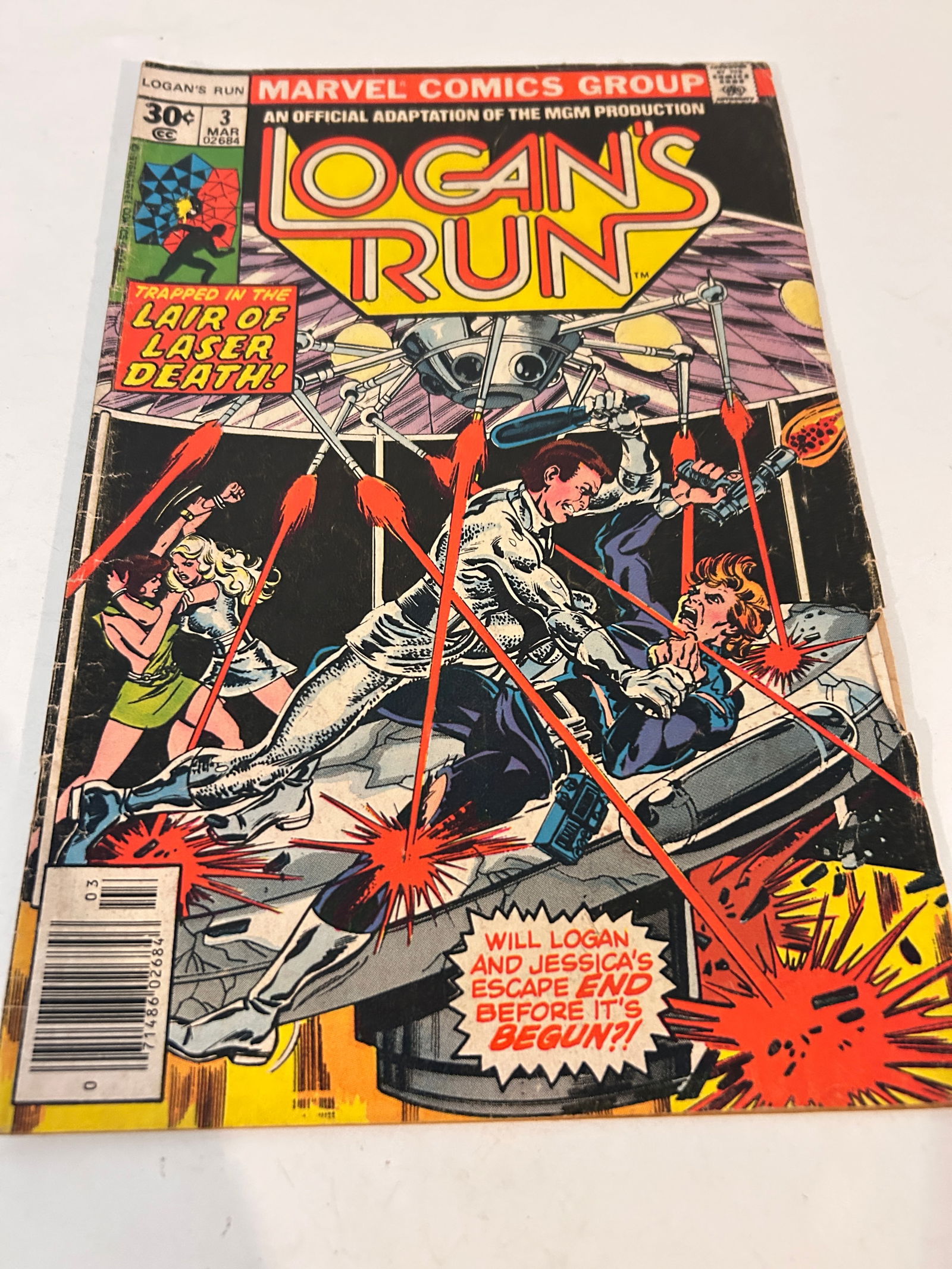 Vintage Comic Book Logans Run # 3 (1 of 2)