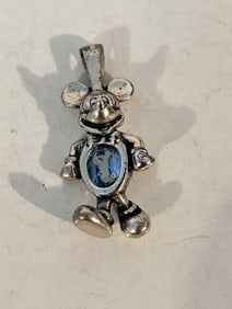 Vintage Sterling Silver Disney mickey mouse Pendant