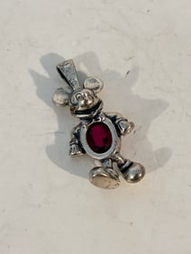Vintage Sterling Silver Disney mickey mouse Pendant