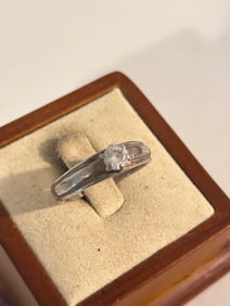 Vintage Sterling Silver Modernist Ring Size 9