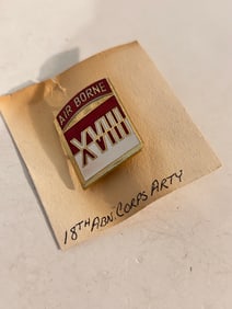 US Army XVIII Eighteen Airborne Corps Pin