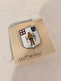 182nd Infantry Regiment crest DUI badge Pin