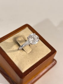Vintage Sterling Silver CZ Vietnam Ring Sz 10