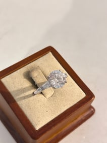 Vintage Sterling Silver CZ Vietnam Ring Sz 10