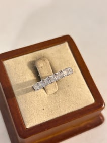 Vintage Sterling Silver CZ Ring Sz 10