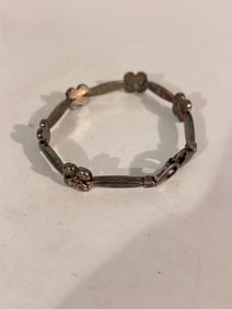 Vintage  Sterling Silver Milor Bracelet 7"