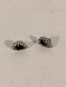 Vintage rhinestone post Earrings