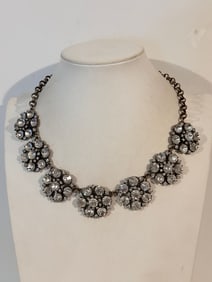 Vintage Elegant rhinestone Necklace 17"