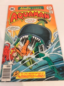 Vintage Comic Book Adveture Comics # 449 starring Aquaman