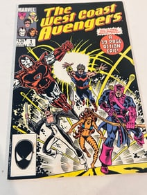 Vintage Comic Book The West Coast Avengers # 1