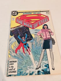 Vintage Comic Book The Man Of Steel # 2