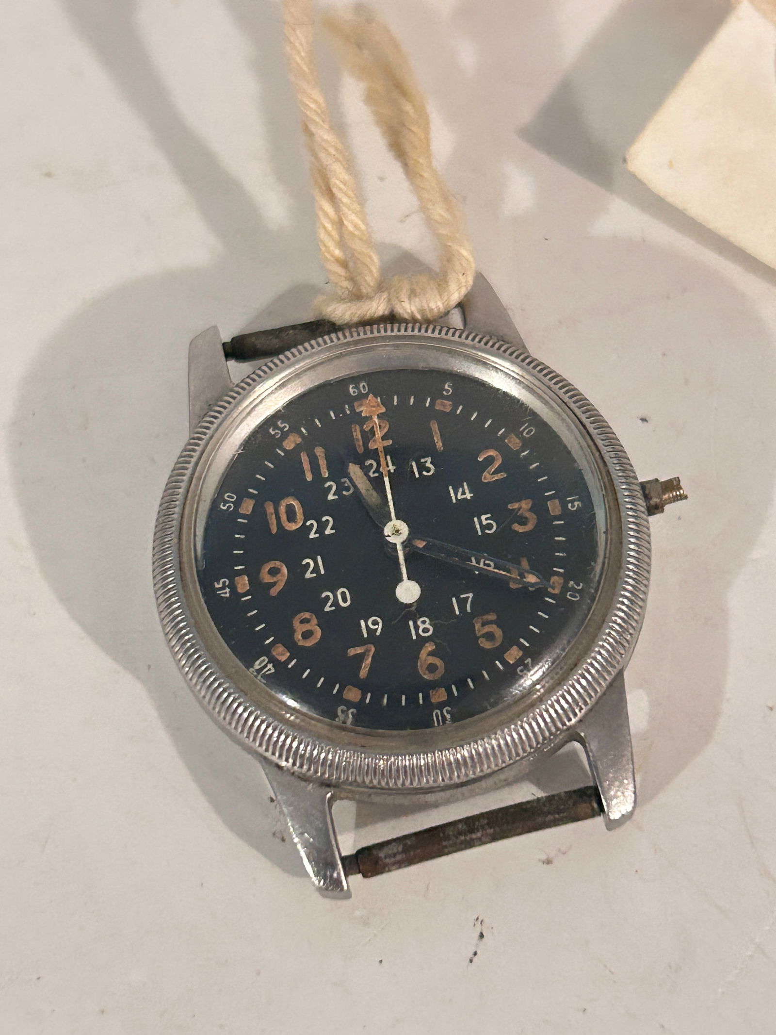 Mens Waltham A-17 Military Pilot Korean Wind-up 1950’s Watch No wind knob As Is was working (1 of 6)
