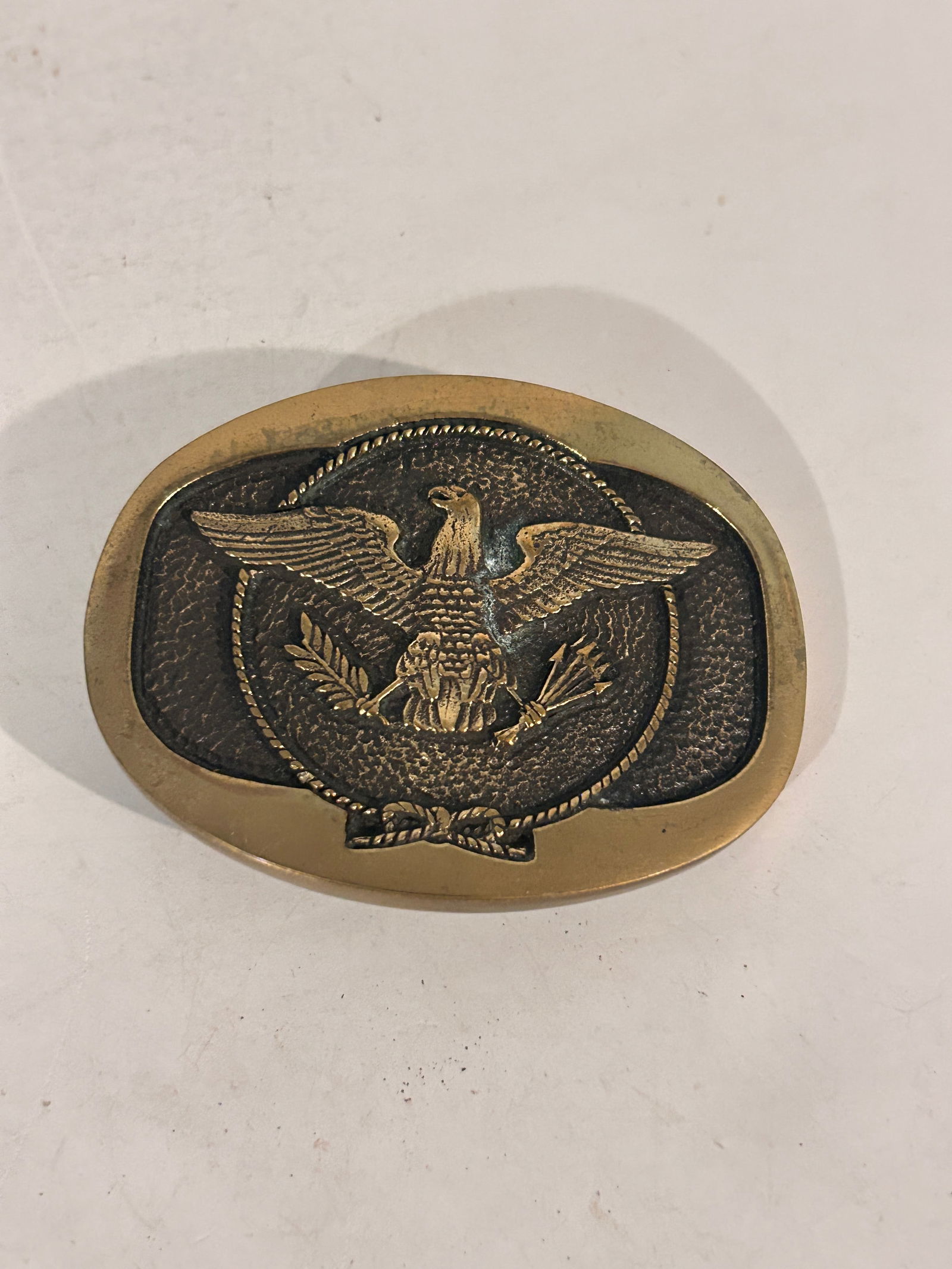 Vintage Brass Eagle Belt Buckle (1 of 3)