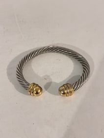 Vintage Cable twist Bracelet 7"
