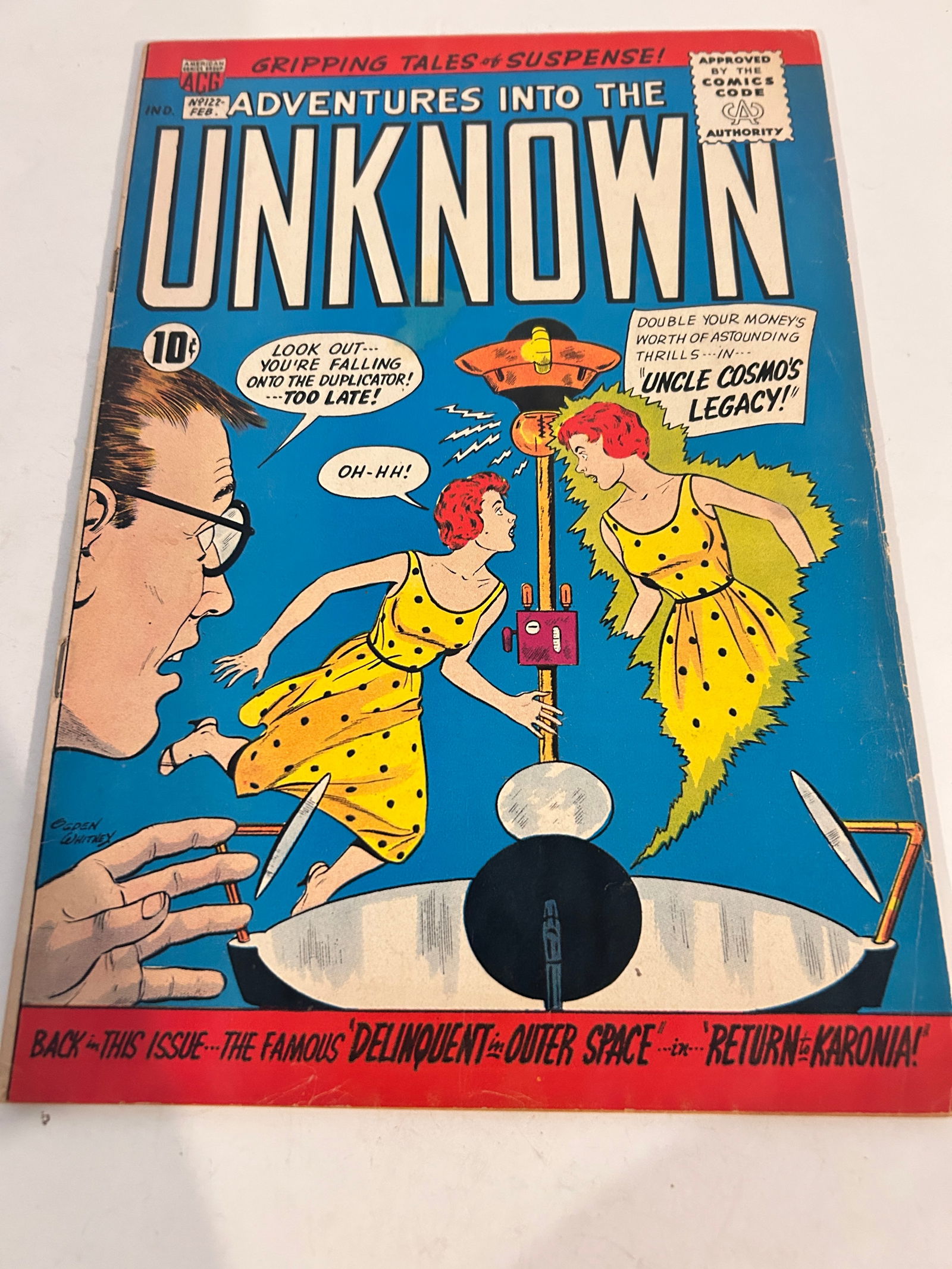 Vintage Comic Book Adventures Into the Unknown # 122 (1 of 2)