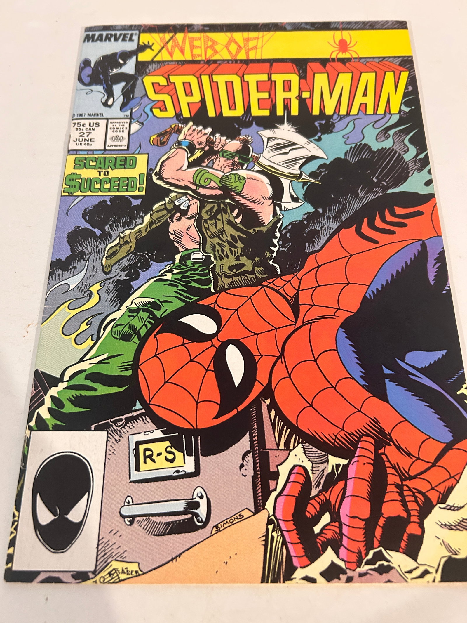 Vintage Comic Book Web Of Spider-Man # 27: Vintage Comic Book Web Of Spider-Man # 27 Please view all photos as they are part of the description and condition of this Item, Feel free to contact me with questions or picture requests! Used Item A