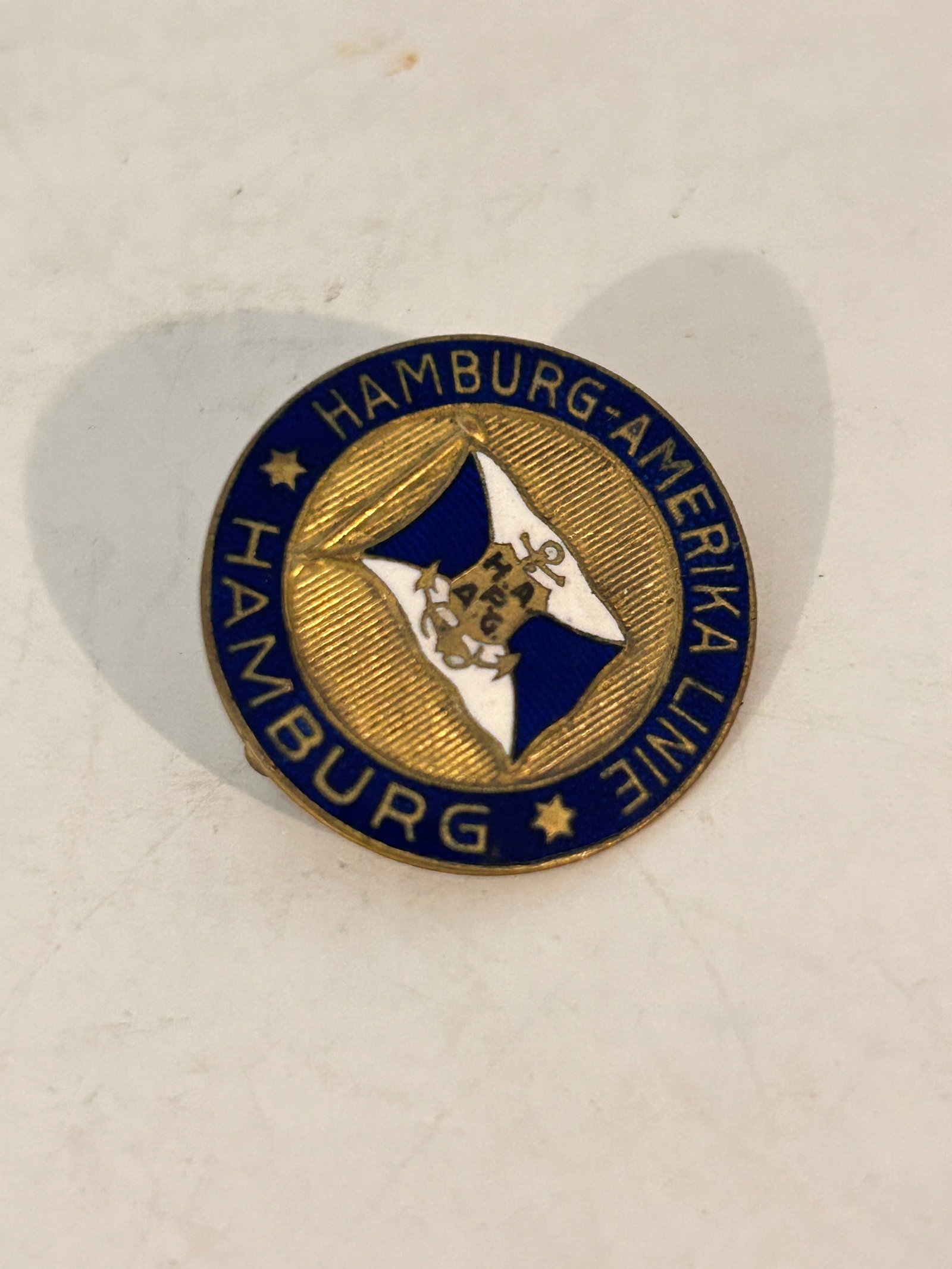 Rare Hamburg America HAPAG Original Enamel Badge - Cruise Liner - Shipping Badge - Crew Badge: Rare Hamburg America HAPAG Original Enamel Badge - Cruise Liner - Shipping Badge - Crew Badge Please view all photos as they are part of the description and condition of this Item, Feel free to contac
