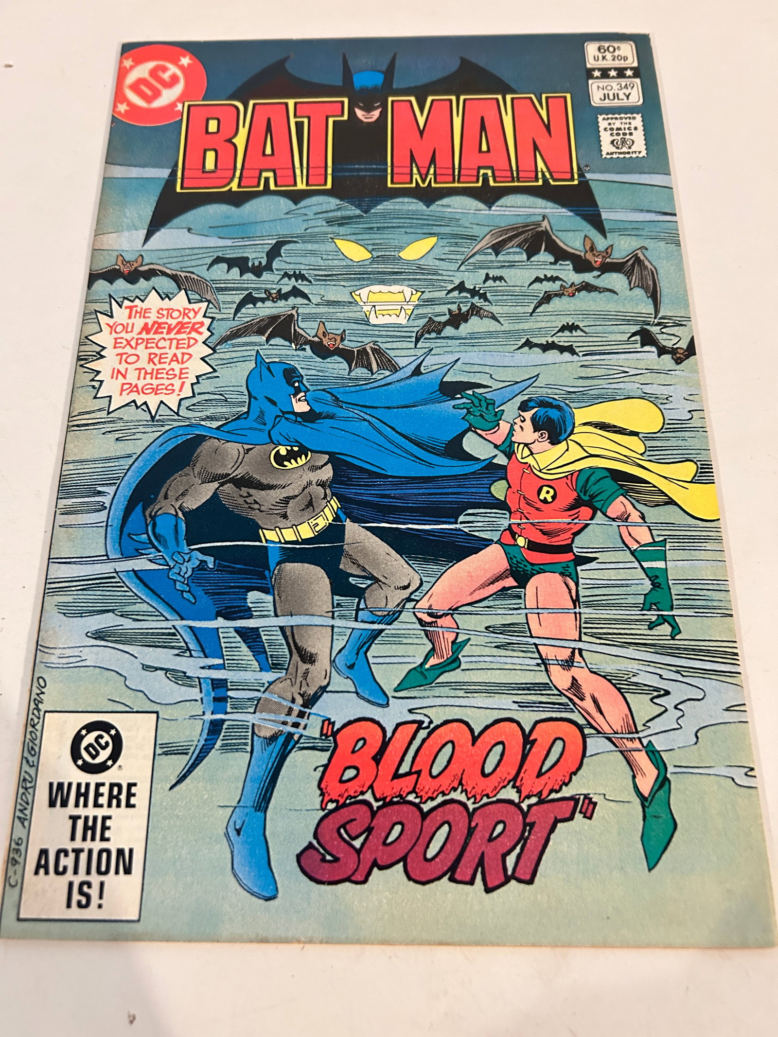 Vintage Comic Book Batman # 349: Vintage Comic Book Batman # 349 Please view all photos as they are part of the description and condition of this Item, Feel free to contact me with questions or picture requests! Used Item AS IS