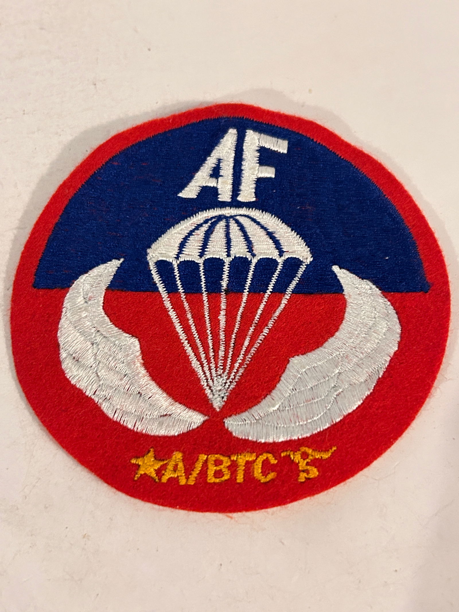 US Army Airborne School WWII  A/BTC Parachute Patch (1 of 3)