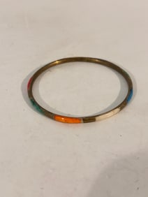 Vintage Brass Bracelet 7"