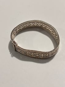 Vintage Sterling Silver Milor Italy Bracelet 8"