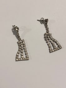Vintage Fashion Rhinestone Earrings