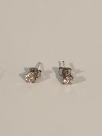 Vintage Sterling Silver Post Earrings