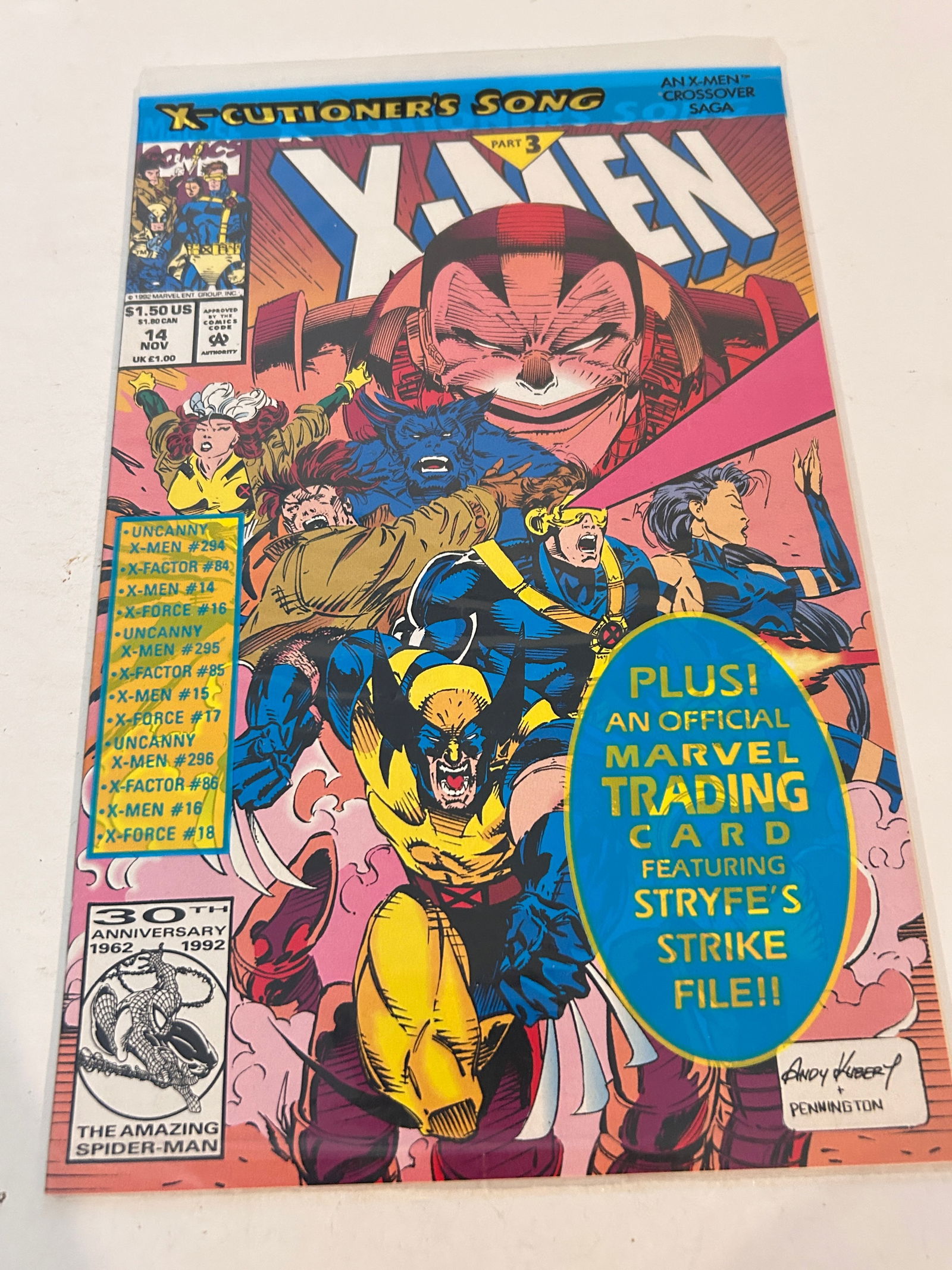 Vintage Comic Book X-Men # 14 poly (1 of 2)