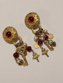 Vintage Carol Dauplaise Fashion Earrings