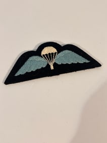 Military Patch, Vintage (WW2) British Royal Navy Cloth Parachute Wings