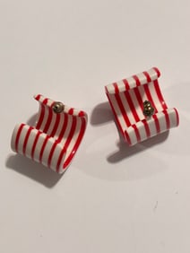Vintage Candy Cane Fashion Earrings