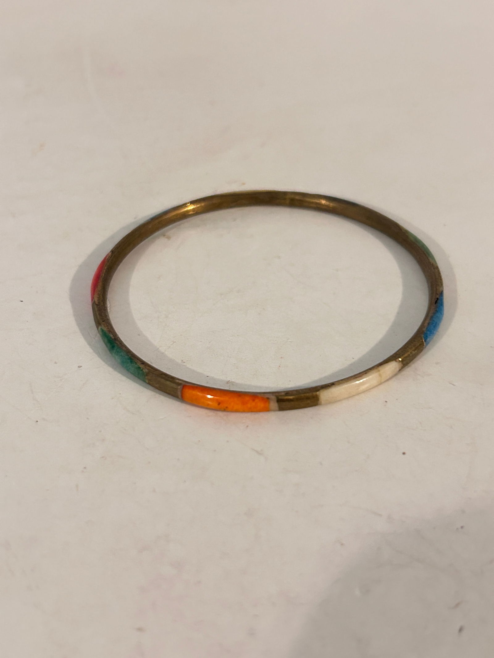 Vintage Brass Bracelet 7" (1 of 4)