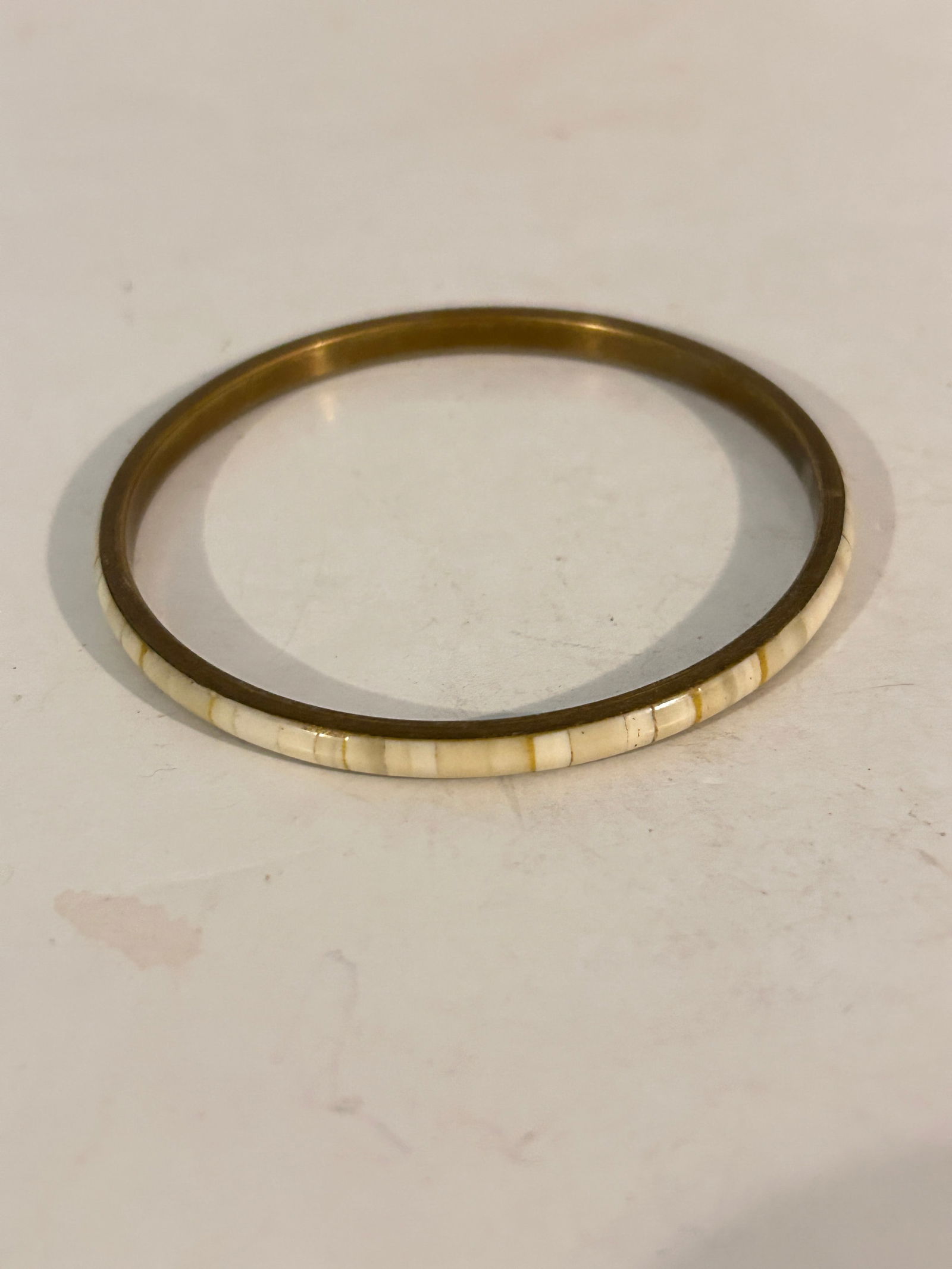 Vintage Brass Bracelet 7" (1 of 4)