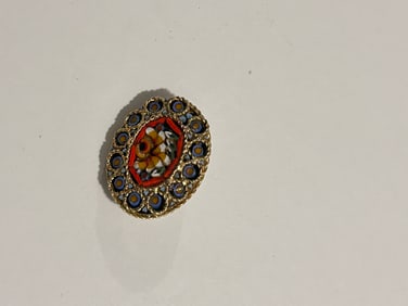 Vintage italian mosaic Brooch