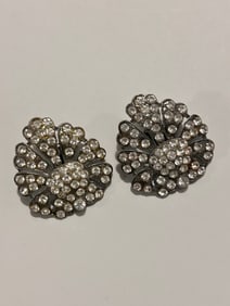 Vintage MM Rhinestone Fashion Earrings