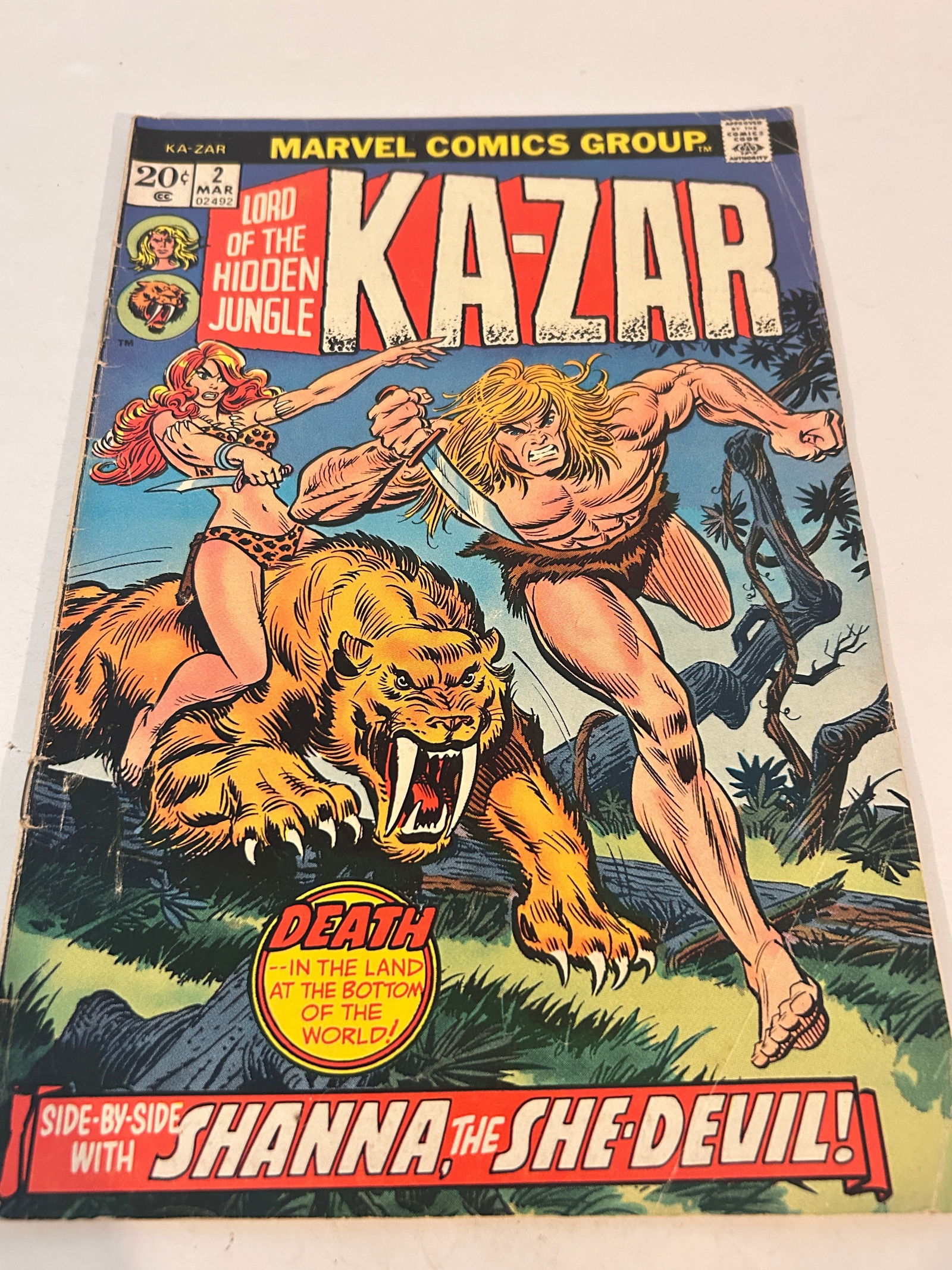 Vintage Comic Book KA-ZAR # 2 (1 of 2)