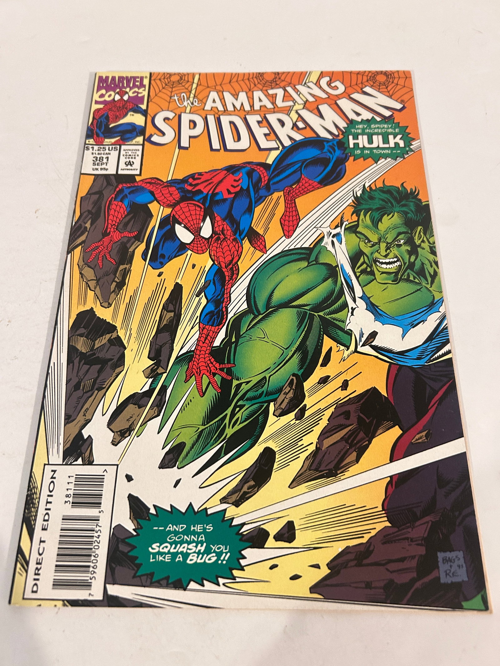 Vintage Comic Book The Amazing Spider-Man # 381: Vintage Comic Book The Amazing Spider-Man # 381 Please view all photos as they are part of the description and condition of this Item, Feel free to contact me with questions or picture requests! Used 