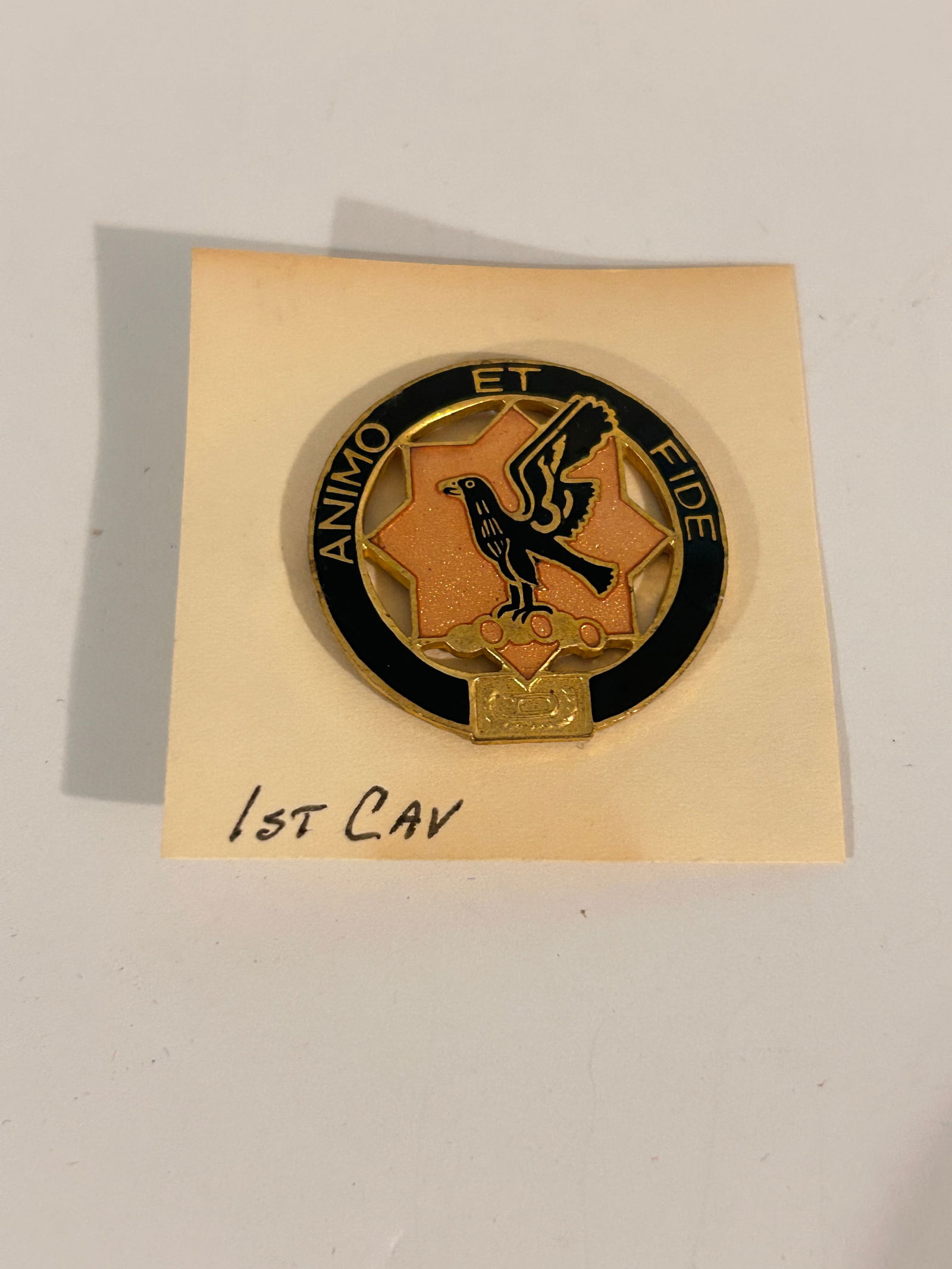 US Army 1st Cavalry Regiment Dragoons Pin (1 of 2)