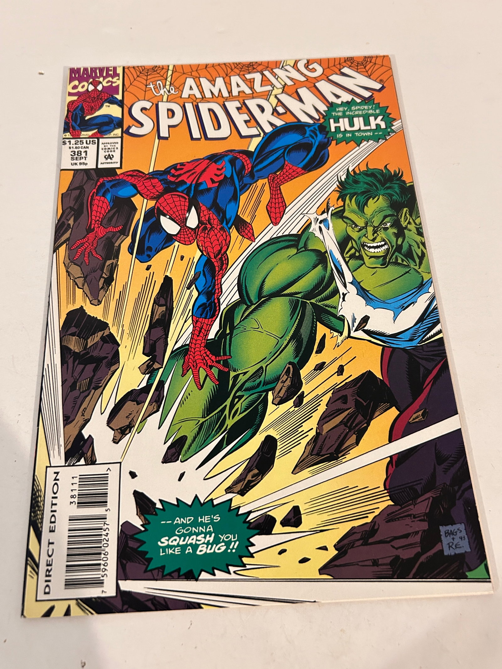Vintage Comic Book Amazing Spider-Man # 381: Vintage Comic Book Amazing Spider-Man # 381 Please view all photos as they are part of the description and condition of this Item, Feel free to contact me with questions or picture requests! Used Item