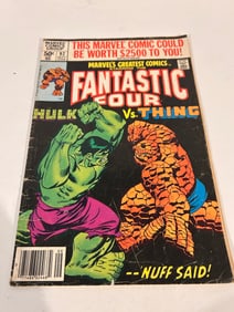 Vintage Comic Book Marvel Greatest Comics # 92 missing part of the back