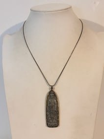 Praying Buddha Amulet Pendant From Thailand 17"