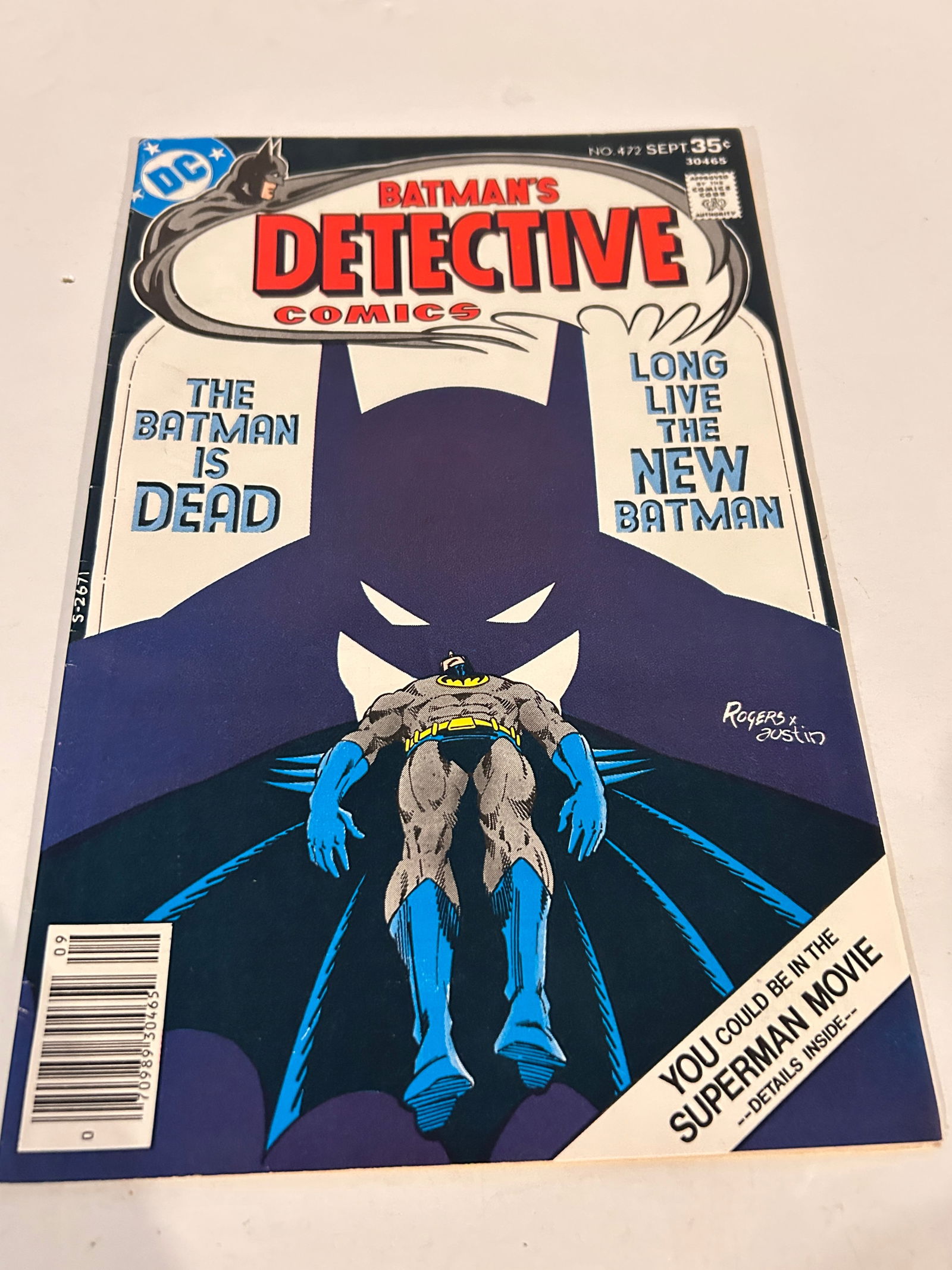 Vintage Comic Book Detective Comics # 472 (1 of 2)