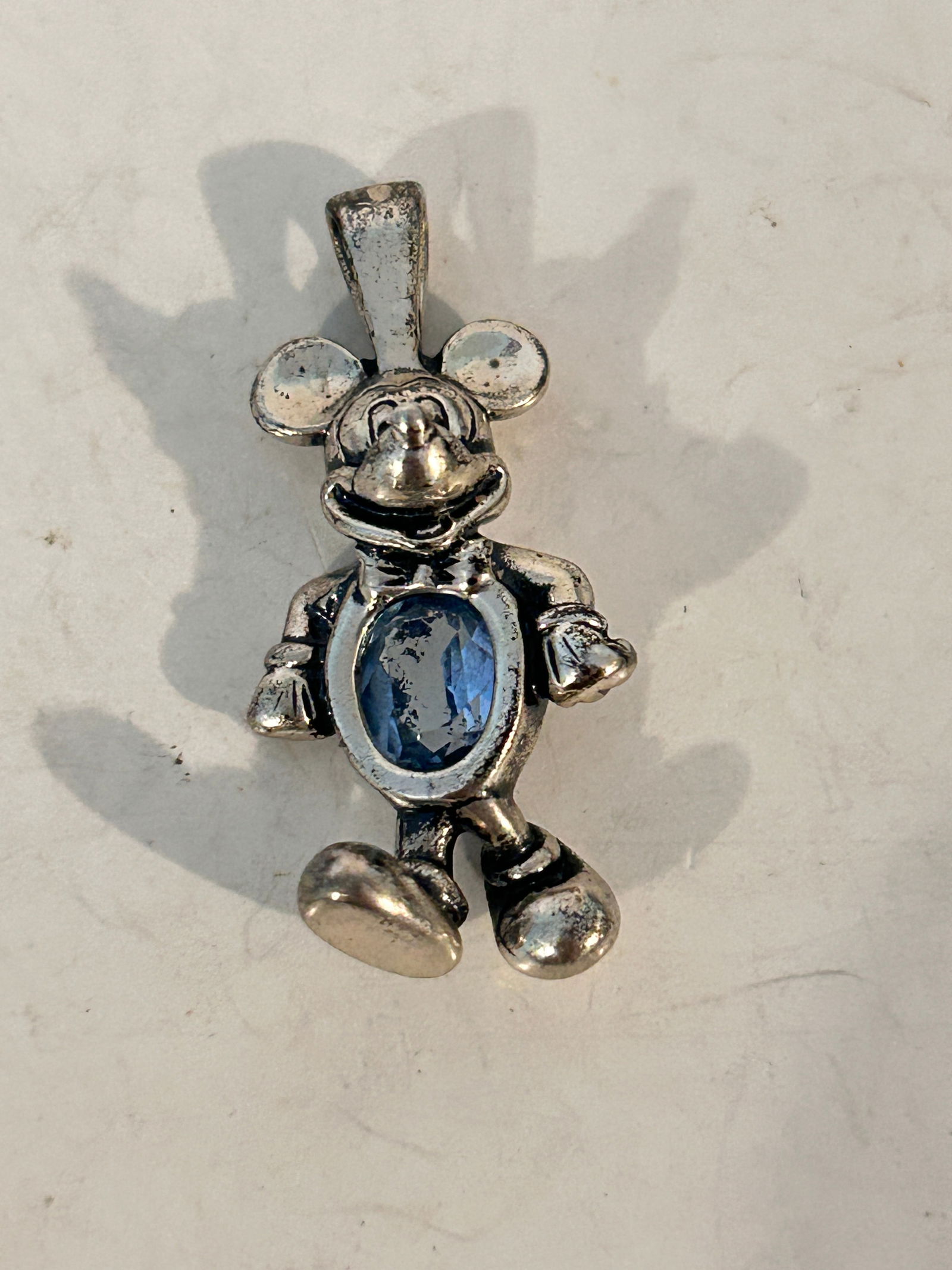 Vintage Sterling Silver Disney mickey mouse Pendant (1 of 5)