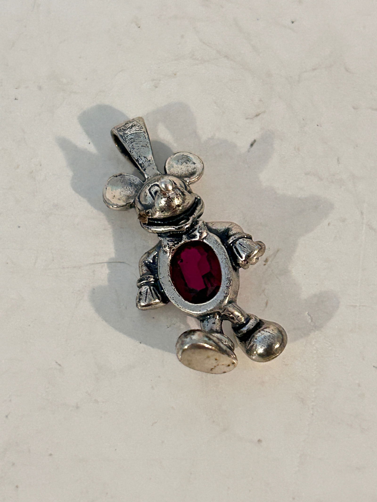 Vintage Sterling Silver Disney mickey mouse Pendant (1 of 5)