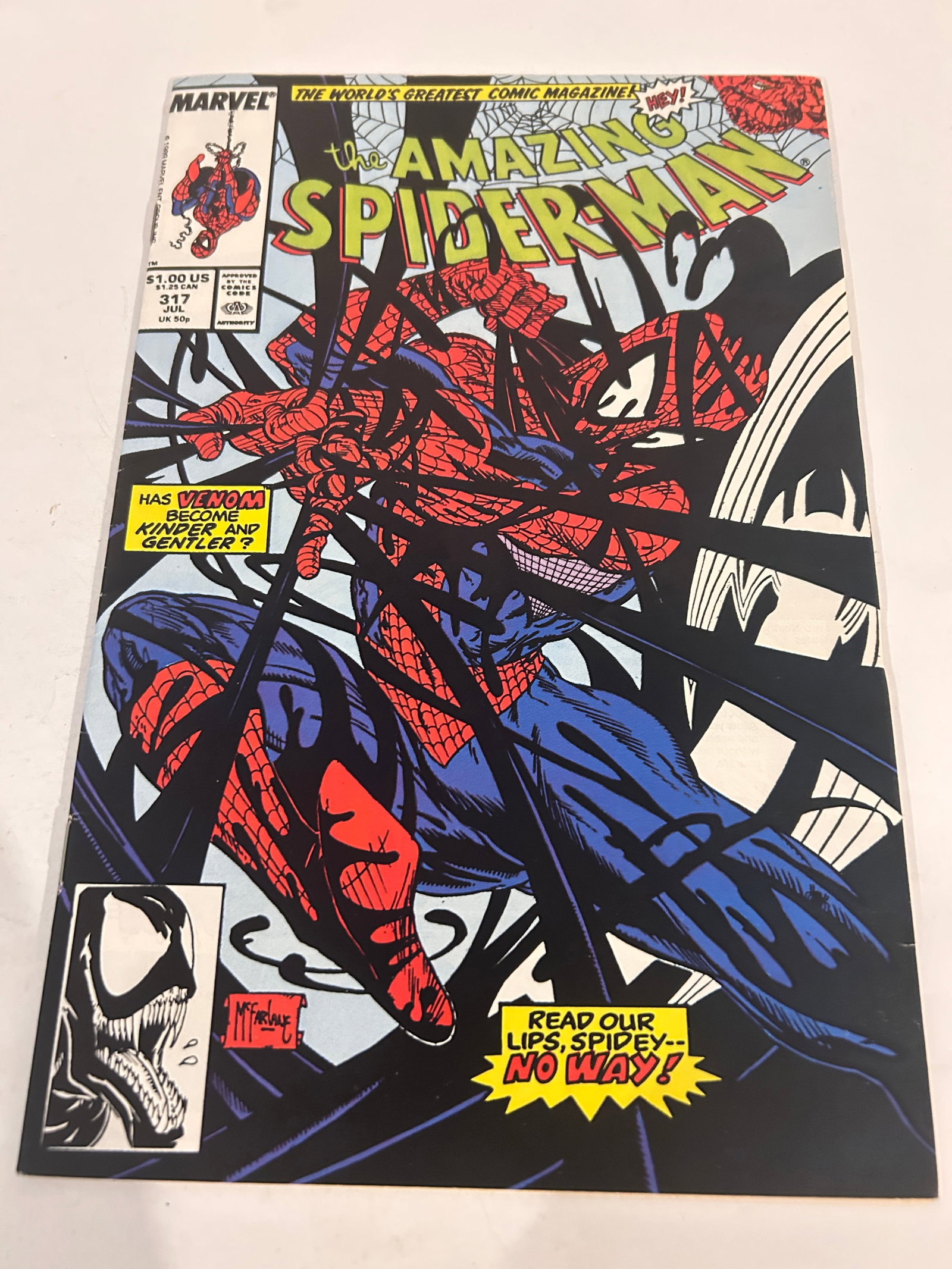 Vintage Comic Book The Amazing Spider-Man # 317: Vintage Comic Book The Amazing Spider-Man # 317 Please view all photos as they are part of the description and condition of this Item, Feel free to contact me with questions or picture requests! Used 