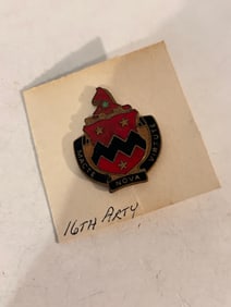 Authentic US Army 16th Field Artillery Battalion DI DUI Unit Insignia