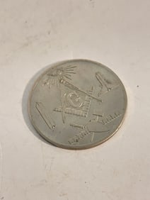 Vintage Brass MADE A MASON Coin / G  Token