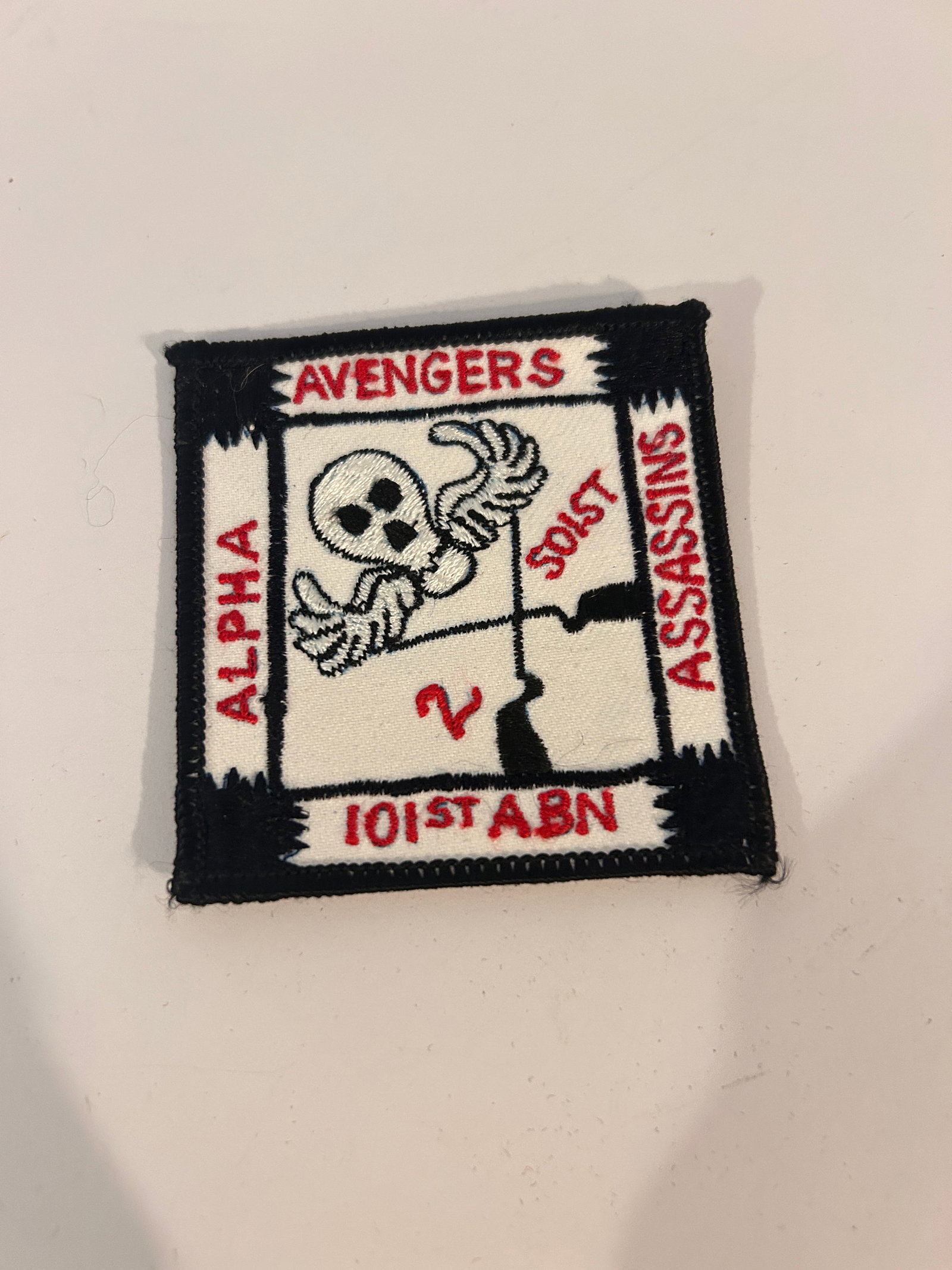 US Army Alpha Avengers 2nd Battalion 501st Assassins 101st ABN Vietnam Patch (1 of 3)