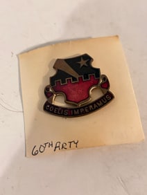 US Army 60th Air Defense Artillery Unit Crest Pin