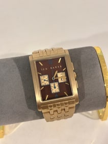 Ted Baker Chronograph Stainless Steel #TE3015 Men's Watch needs battery